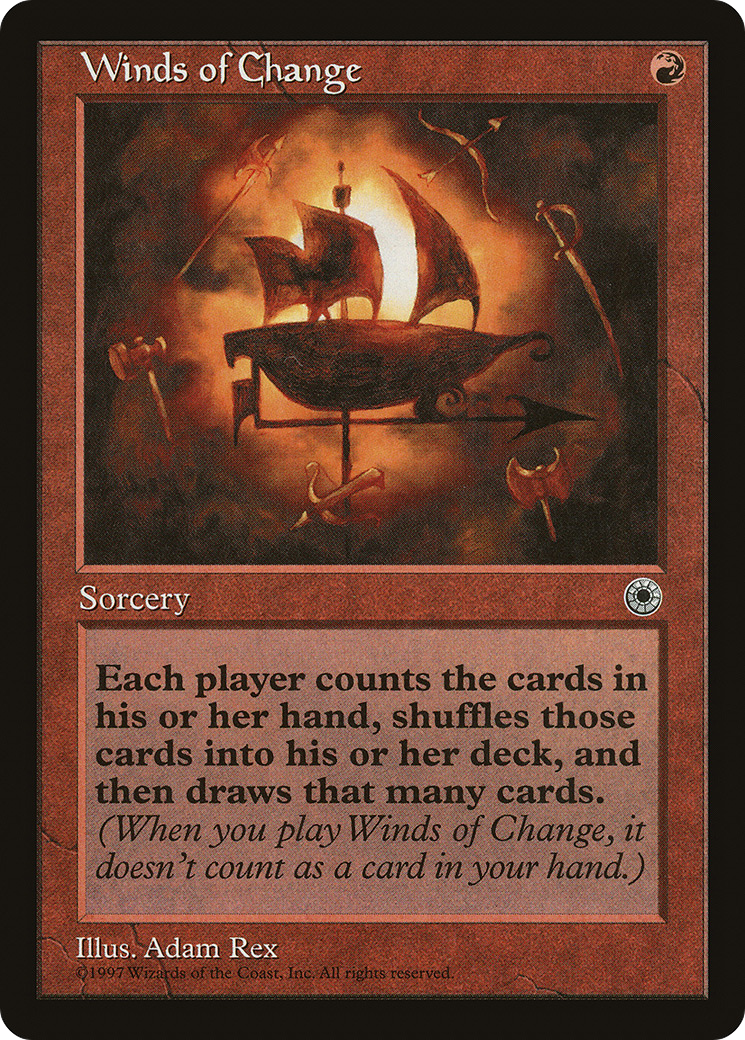 Winds of Change (POR-156) - Portal - Premium MTG Single from Wizards of the Coast - Just $3.80! Shop now at Game Crave Tournament Store