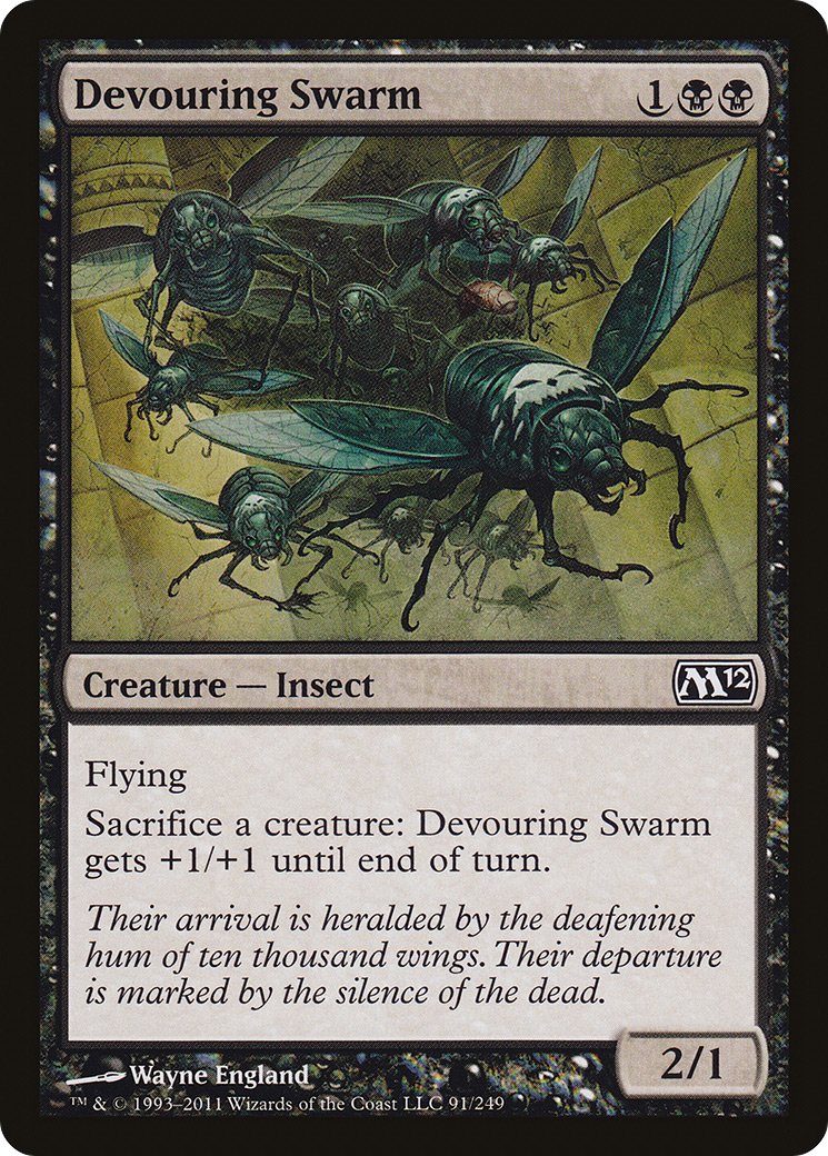 Devouring Swarm (M12-091) - Magic 2012 Foil - Premium MTG Single from Wizards of the Coast - Just $0.11! Shop now at Game Crave Tournament Store