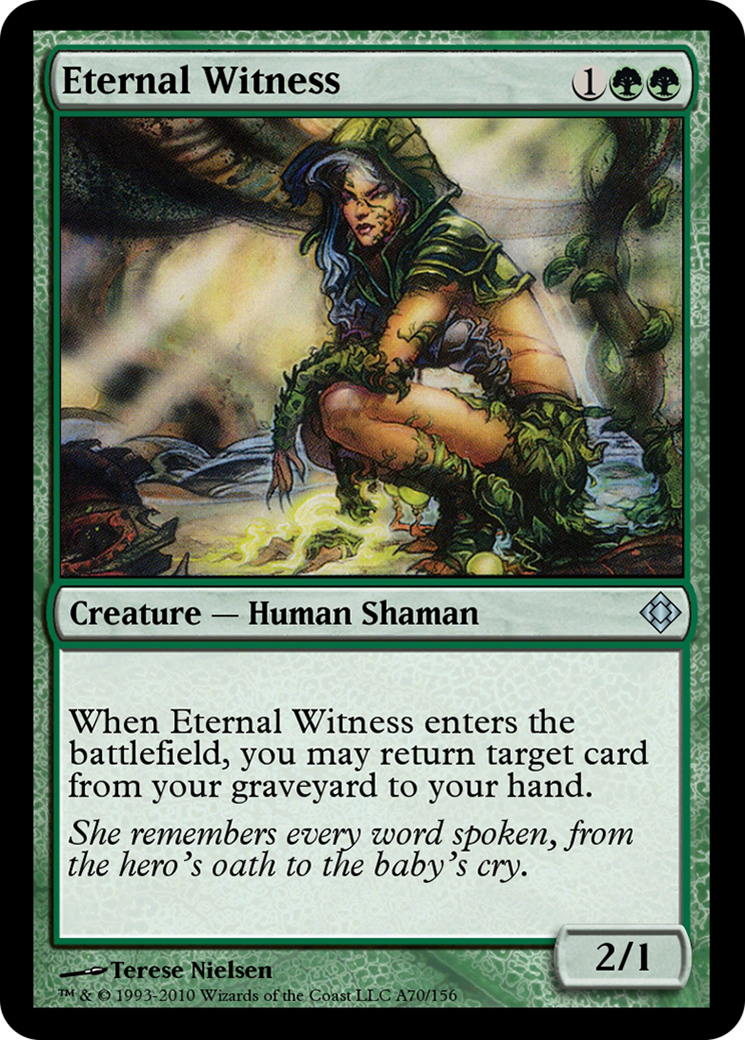 Eternal Witness (TD0-A70) - Magic Online Theme Decks - Premium MTG Single from Wizards of the Coast - Just $0! Shop now at Game Crave Tournament Store