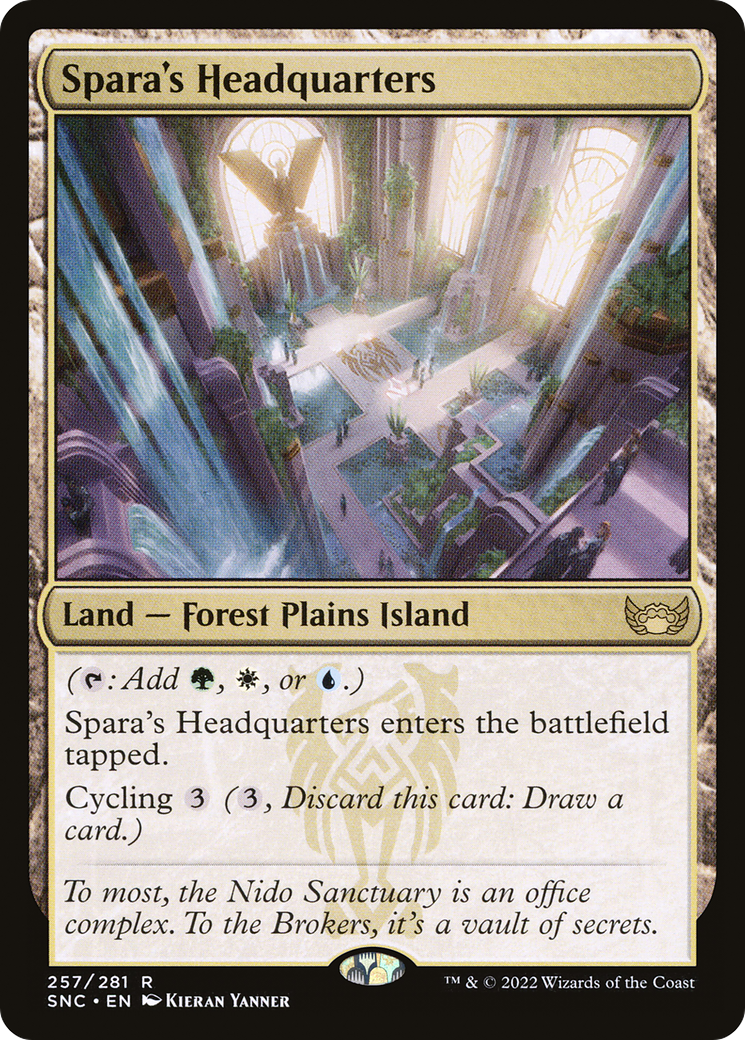 Spara's Headquarters (SNC-257) - Streets of New Capenna - Premium MTG Single from Wizards of the Coast - Just $8.40! Shop now at Game Crave Tournament Store
