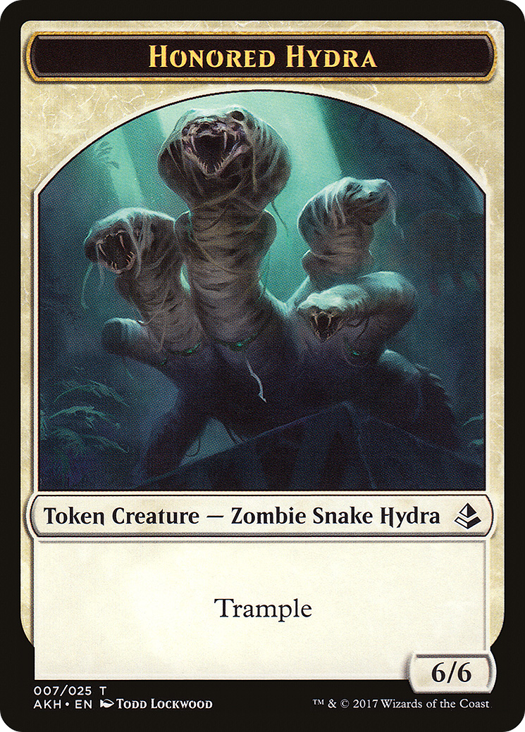 Honored Hydra (TAKH-007) - Amonkhet Tokens - Premium MTG Single from Wizards of the Coast - Just $0.11! Shop now at Game Crave Tournament Store