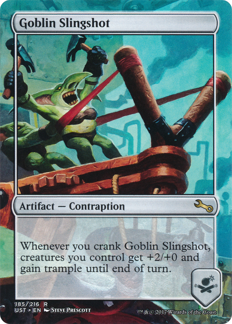 Goblin Slingshot (UST-185) - Unstable (Borderless) Foil - Premium MTG Single from Wizards of the Coast - Just $0.16! Shop now at Game Crave Tournament Store