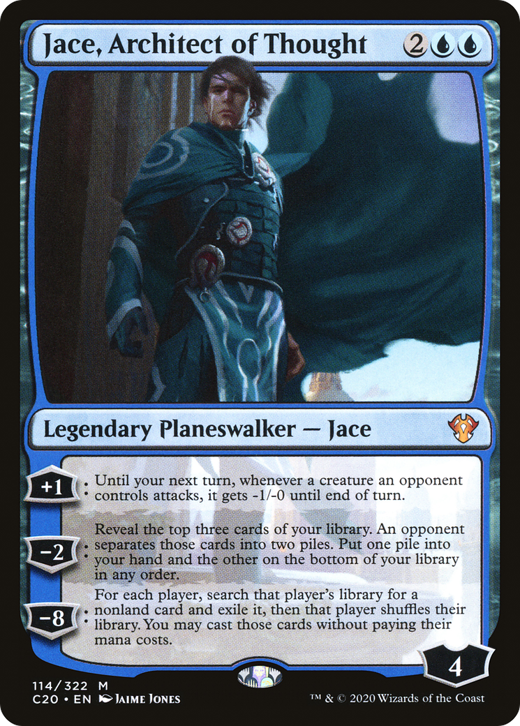 Jace, Architect of Thought (C20-114) - Commander 2020 - Premium MTG Single from Wizards of the Coast - Just $0.08! Shop now at Game Crave Tournament Store