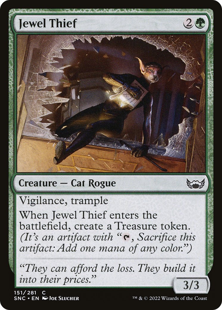 Jewel Thief (SNC-151) - Streets of New Capenna - Premium MTG Single from Wizards of the Coast - Just $0.08! Shop now at Game Crave Tournament Store