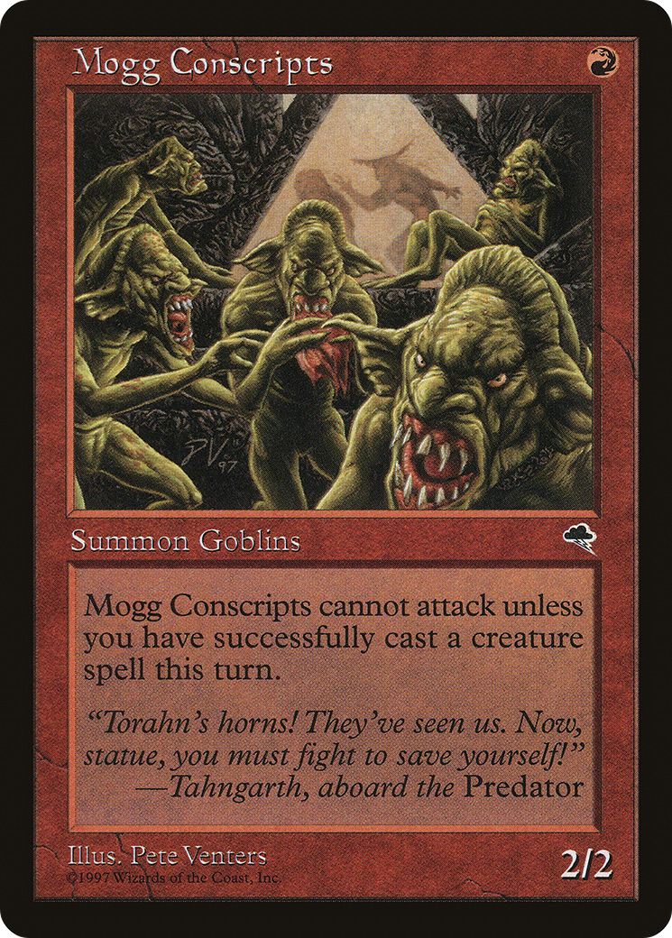 Mogg Conscripts (TMP-189) - Tempest - Premium MTG Single from Wizards of the Coast - Just $0.08! Shop now at Game Crave Tournament Store