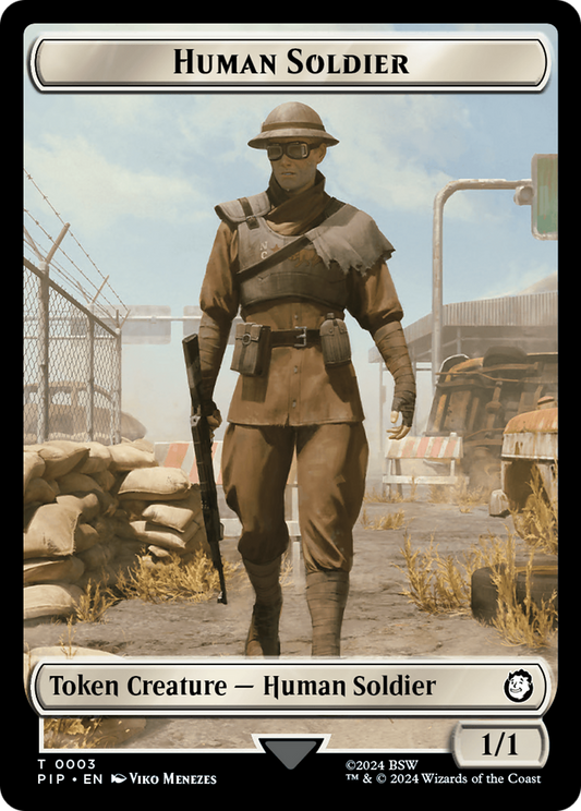 Human Soldier (TPIP-003) - Fallout Tokens - Premium MTG Single from Wizards of the Coast - Just $0! Shop now at Game Crave Tournament Store