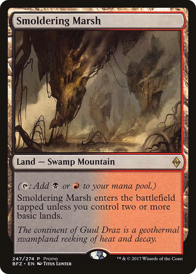 Smoldering Marsh (PSS1-247) - BFZ Standard Series - Premium MTG Single from Wizards of the Coast - Just $2.26! Shop now at Game Crave Tournament Store