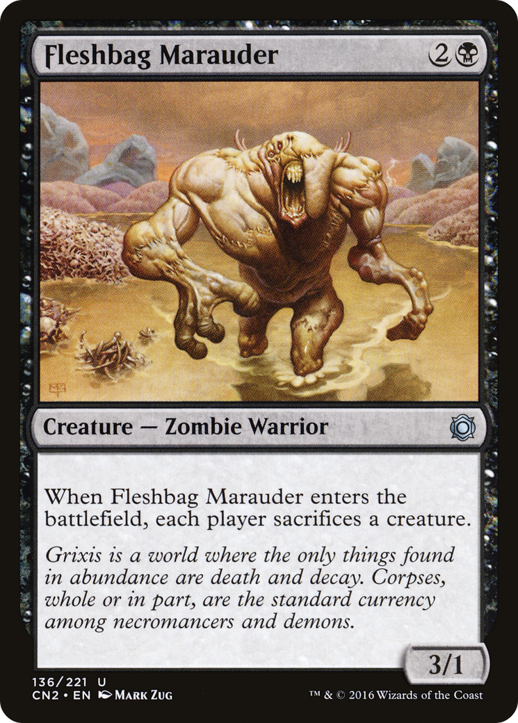 Fleshbag Marauder (CN2-136) - Conspiracy: Take the Crown - Premium MTG Single from Wizards of the Coast - Just $0.08! Shop now at Game Crave Tournament Store