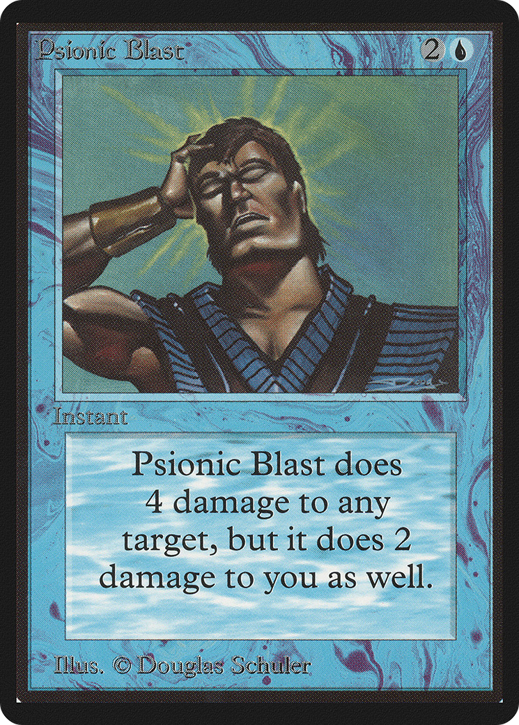 Psionic Blast (LEB-075) - Limited Edition Beta - Premium MTG Single from Wizards of the Coast - Just $54! Shop now at Game Crave Tournament Store