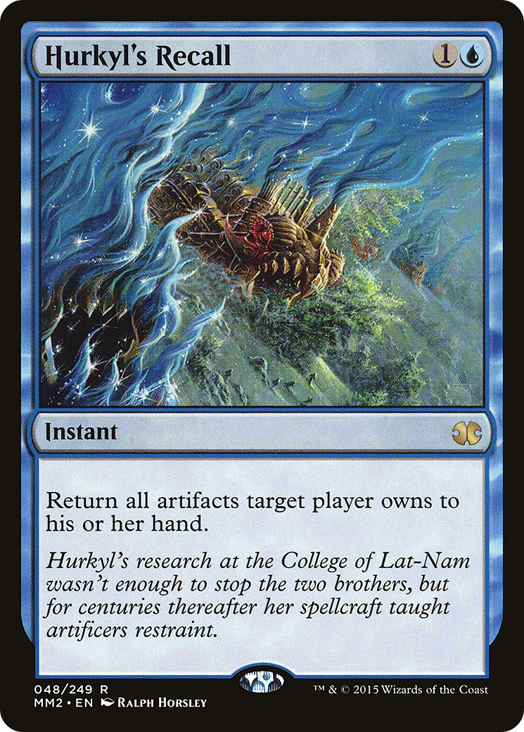Hurkyl's Recall (MM2-048) - Modern Masters 2015 Foil - Premium MTG Single from Wizards of the Coast - Just $2.53! Shop now at Game Crave Tournament Store