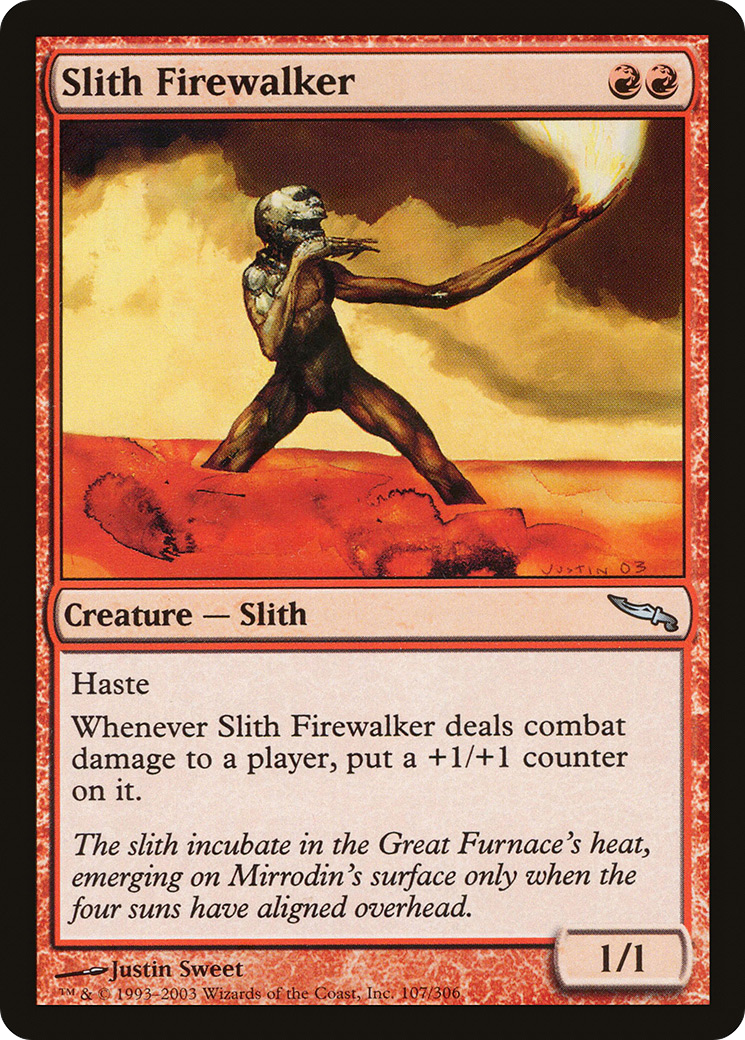 Slith Firewalker (MRD-107) - Mirrodin Foil - Premium MTG Single from Wizards of the Coast - Just $0.11! Shop now at Game Crave Tournament Store