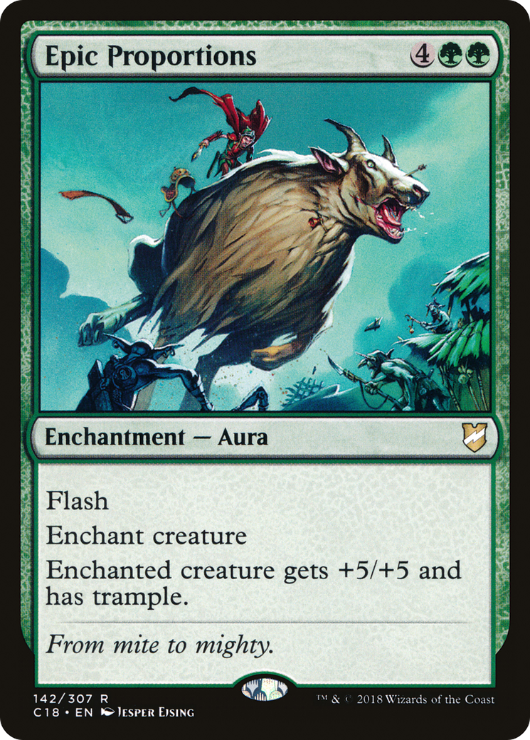 Epic Proportions (C18-142) - Commander 2018 - Premium MTG Single from Wizards of the Coast - Just $0.08! Shop now at Game Crave Tournament Store