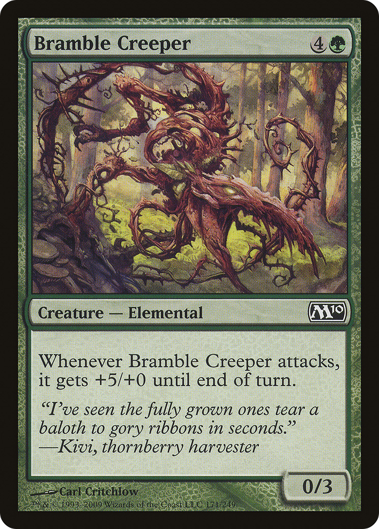 Bramble Creeper (M10-171) - Magic 2010 - Premium MTG Single from Wizards of the Coast - Just $0.08! Shop now at Game Crave Tournament Store