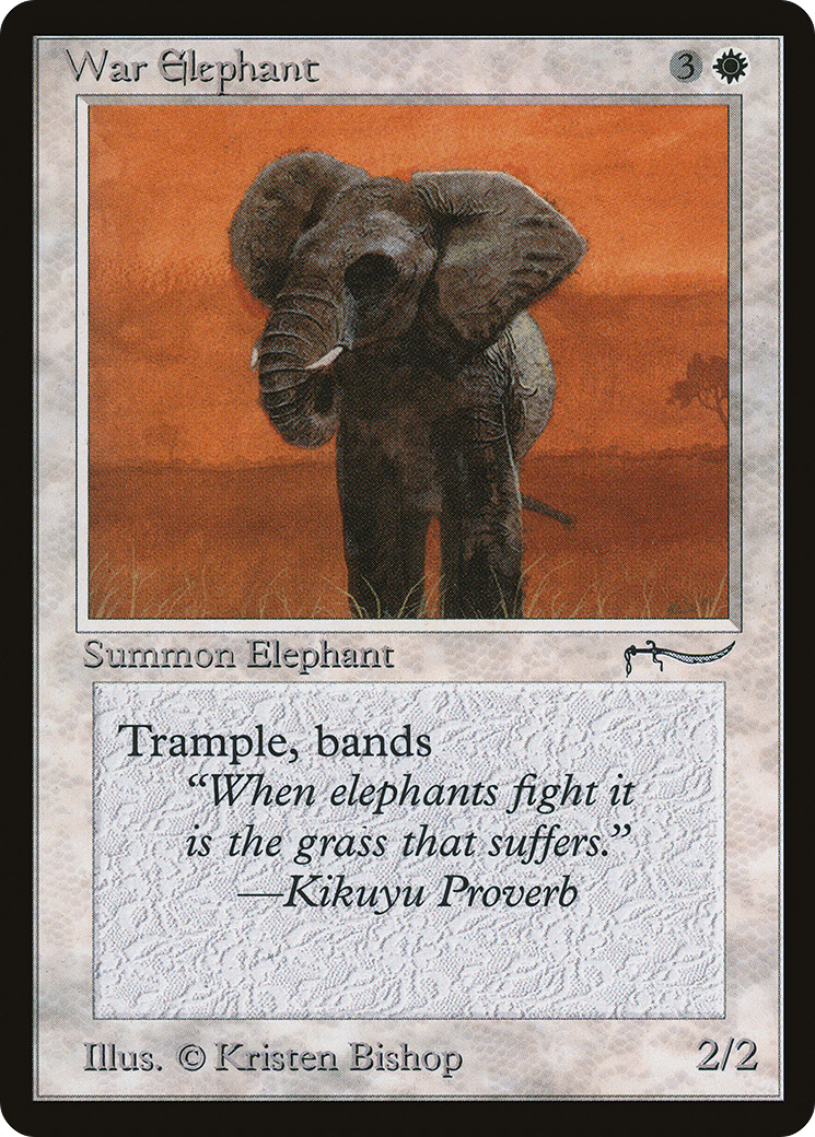 War Elephant (ARN-011) - Arabian Nights - Premium MTG Single from Wizards of the Coast - Just $4.12! Shop now at Game Crave Tournament Store