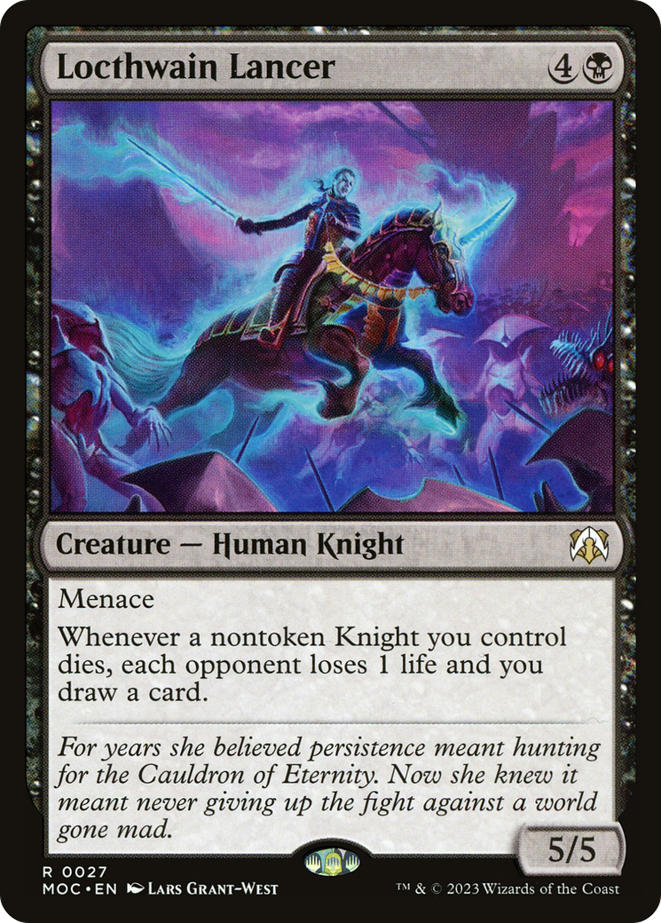 Locthwain Lancer (MOC-027) - March of the Machine Commander - Premium MTG Single from Wizards of the Coast - Just $0.25! Shop now at Game Crave Tournament Store