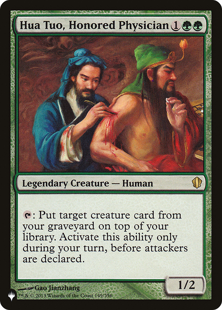 Hua Tuo, Honored Physician (PLIST-176) - The List - Premium MTG Single from Wizards of the Coast - Just $3.98! Shop now at Game Crave Tournament Store