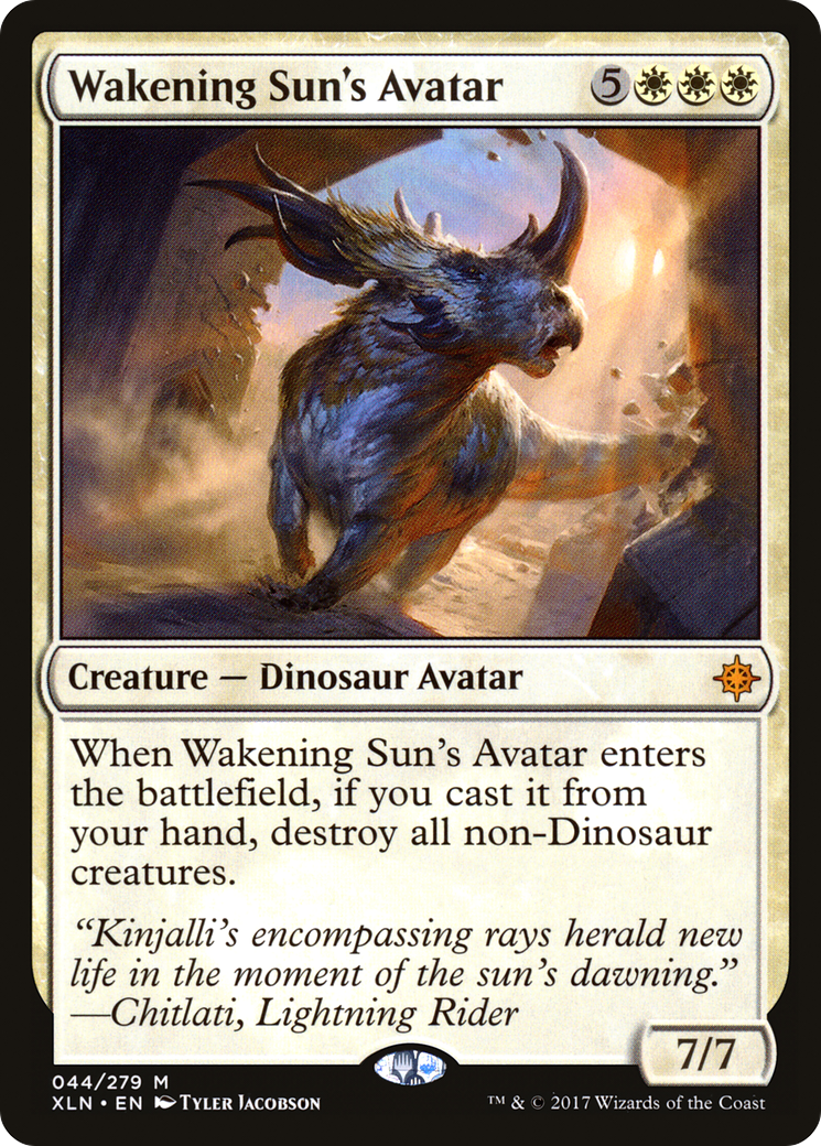 Wakening Sun's Avatar (XLN-044) - Ixalan Foil - Premium MTG Single from Wizards of the Coast - Just $1.23! Shop now at Game Crave Tournament Store