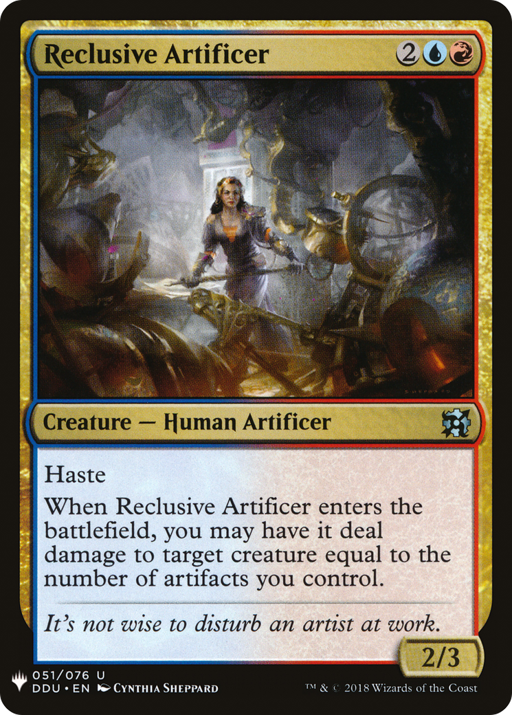 Reclusive Artificer (MB1-1472) - Mystery Booster - Premium MTG Single from Wizards of the Coast - Just $0.25! Shop now at Game Crave Tournament Store