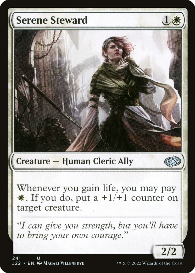 Serene Steward (J22-241) - Jumpstart 2022 - Premium MTG Single from Wizards of the Coast - Just $0.08! Shop now at Game Crave Tournament Store