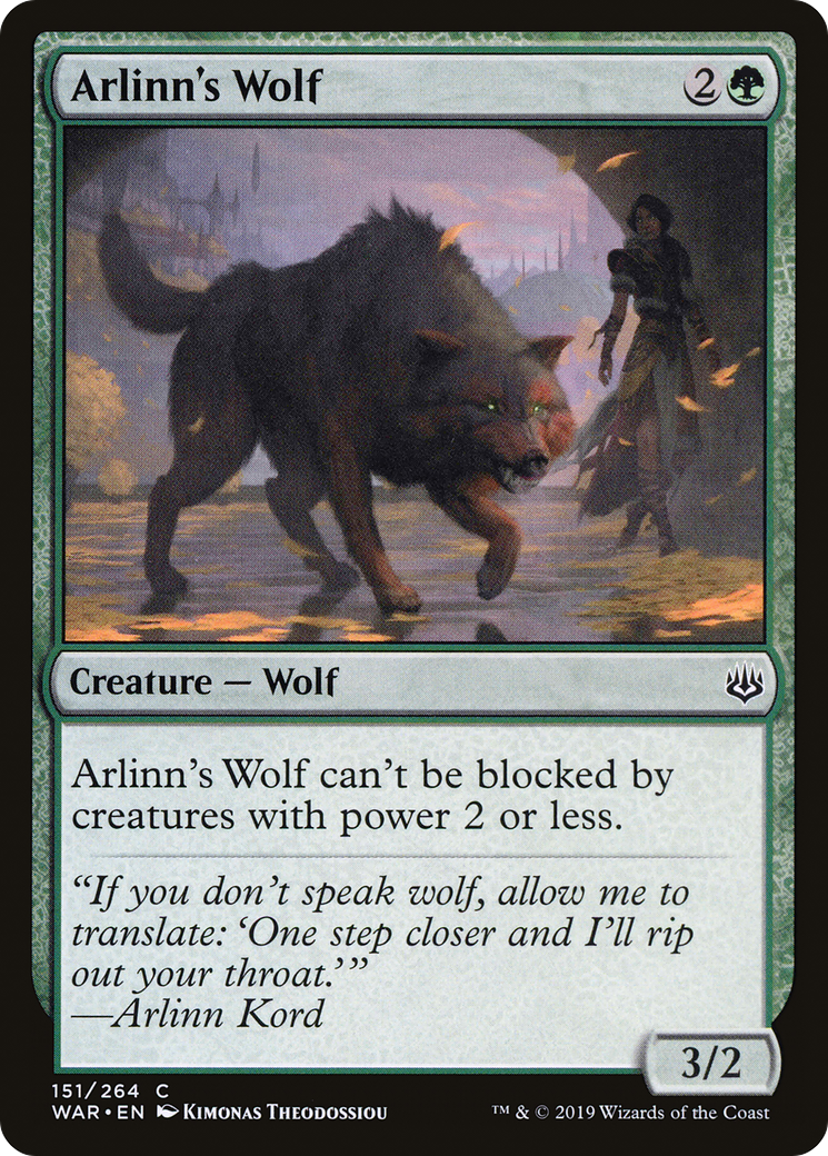 Arlinn's Wolf (WAR-151) - War of the Spark Foil - Premium MTG Single from Wizards of the Coast - Just $0.08! Shop now at Game Crave Tournament Store