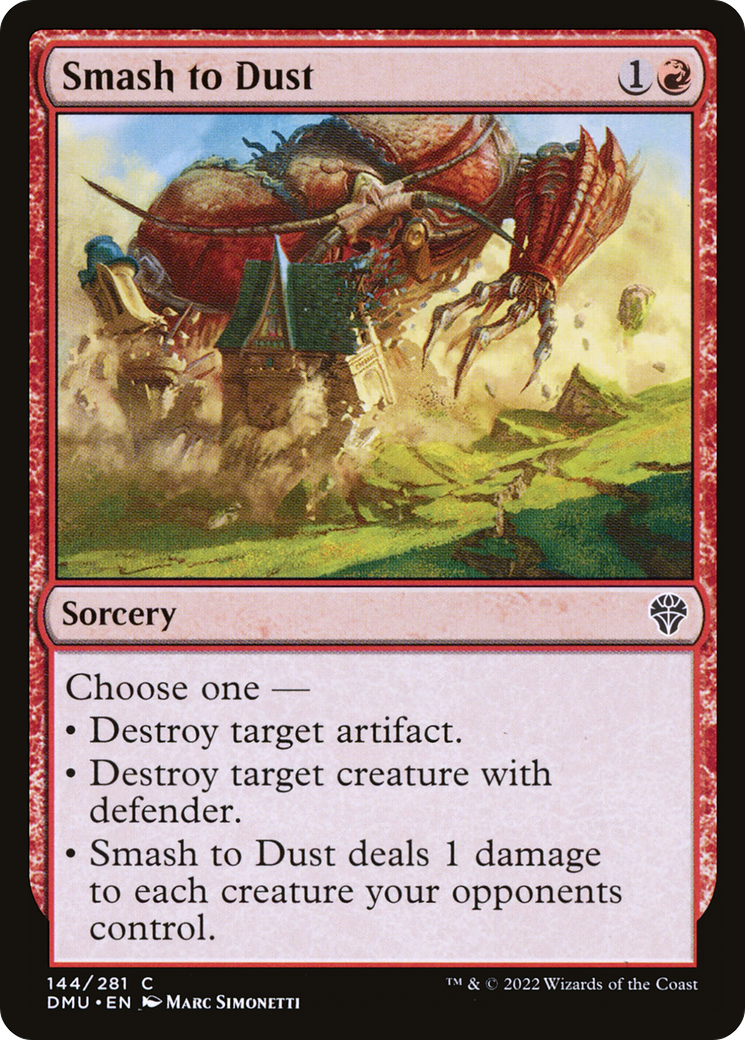 Smash to Dust (DMU-144) - Dominaria United Foil - Premium MTG Single from Wizards of the Coast - Just $0.08! Shop now at Game Crave Tournament Store