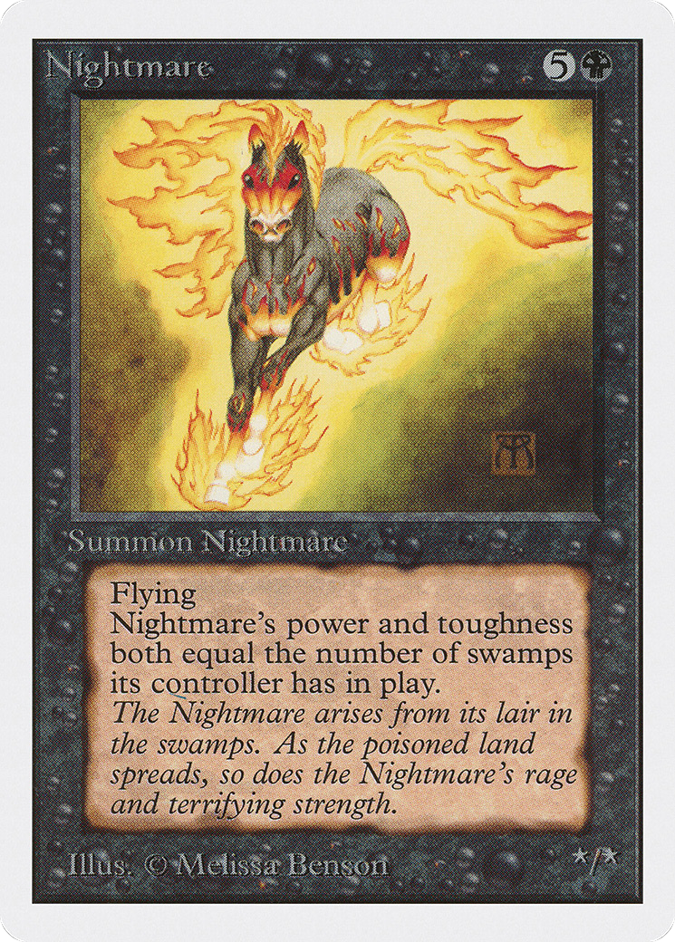 Nightmare (2ED-119) - Unlimited Edition - Premium MTG Single from Wizards of the Coast - Just $22.40! Shop now at Game Crave Tournament Store