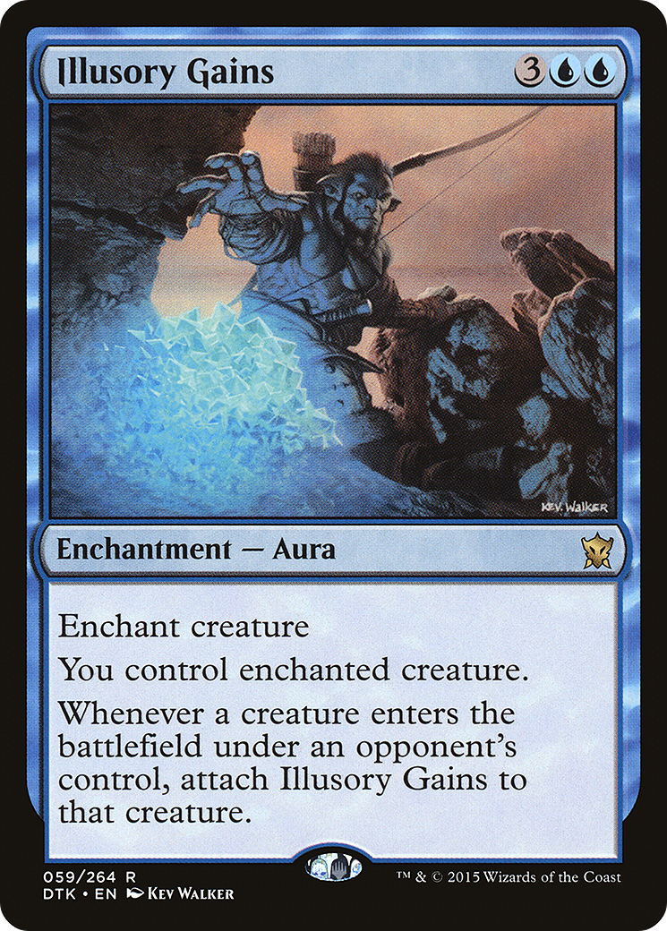 Illusory Gains (DTK-059) - Dragons of Tarkir Foil - Premium MTG Single from Wizards of the Coast - Just $0.11! Shop now at Game Crave Tournament Store