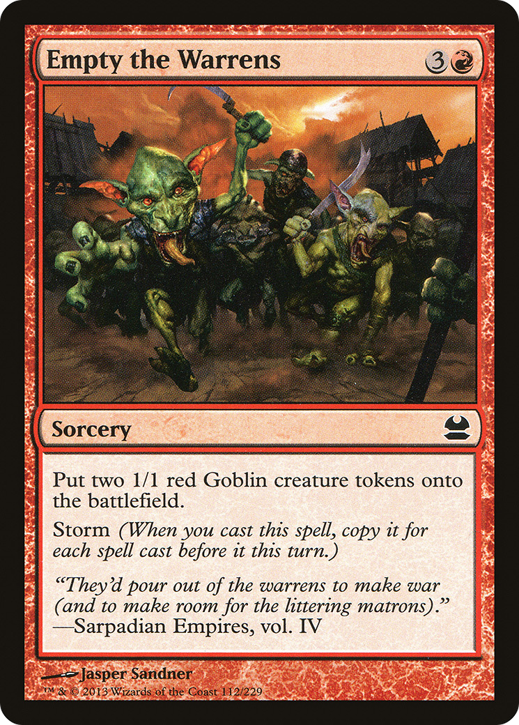 Empty the Warrens (MMA-112) - Modern Masters Foil - Premium MTG Single from Wizards of the Coast - Just $0.25! Shop now at Game Crave Tournament Store