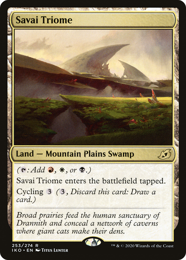 Savai Triome (IKO-253) - Ikoria: Lair of Behemoths - Premium MTG Single from Wizards of the Coast - Just $5.33! Shop now at Game Crave Tournament Store
