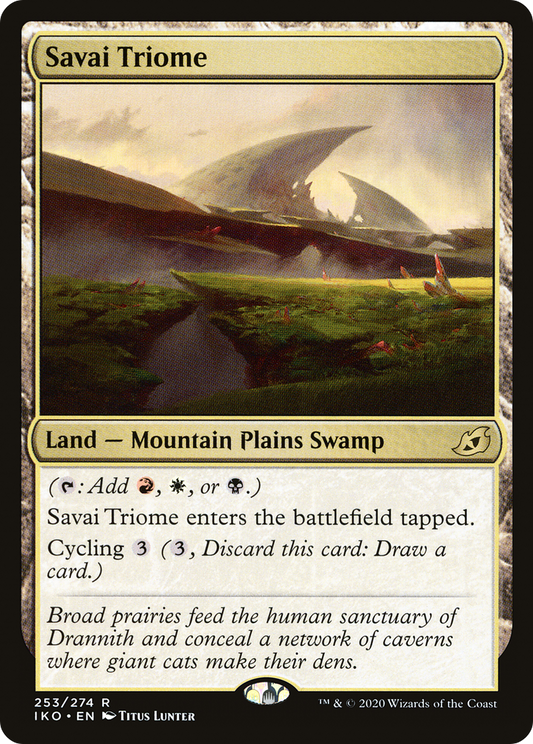 Savai Triome (IKO-253) - Ikoria: Lair of Behemoths - Premium MTG Single from Wizards of the Coast - Just $4.48! Shop now at Game Crave Tournament Store