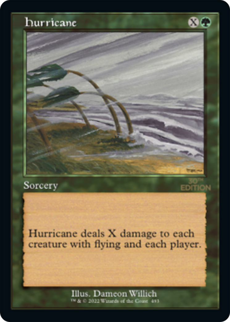 Hurricane (30A-493) - 30th Anniversary Edition - Premium MTG Single from Wizards of the Coast - Just $0.65! Shop now at Game Crave Tournament Store