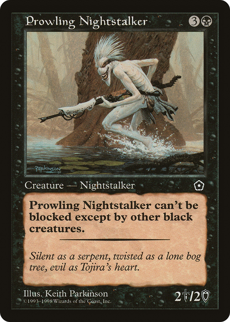 Prowling Nightstalker (P02-083) - Portal Second Age - Premium MTG Single from Wizards of the Coast - Just $0.25! Shop now at Game Crave Tournament Store