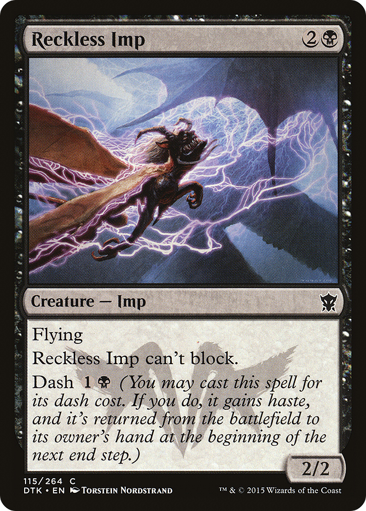 Reckless Imp (DTK-115) - Dragons of Tarkir Foil - Premium MTG Single from Wizards of the Coast - Just $0.08! Shop now at Game Crave Tournament Store