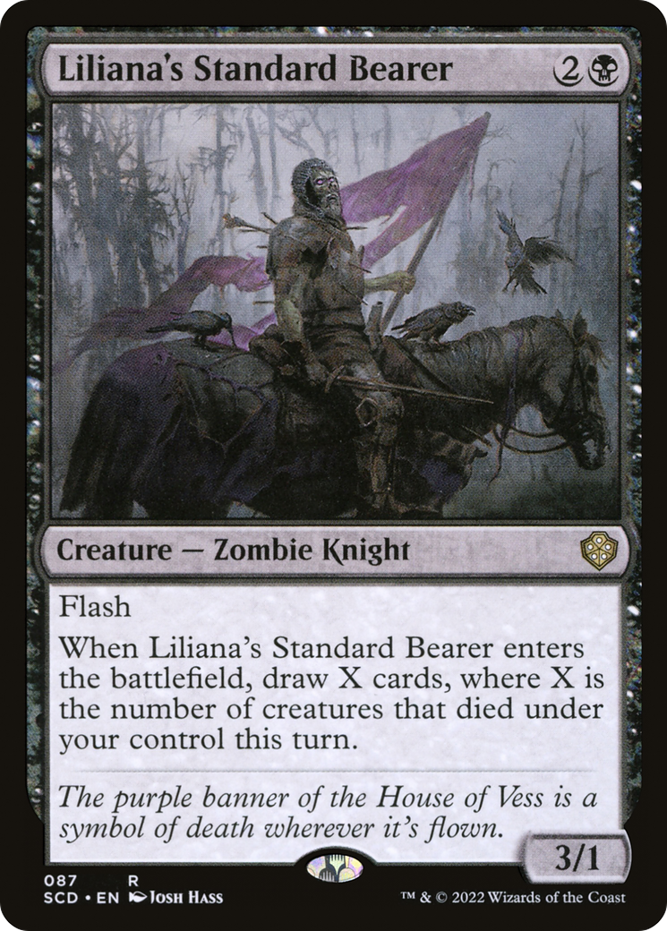 Liliana's Standard Bearer (SCD-087) - Starter Commander Decks - Premium MTG Single from Wizards of the Coast - Just $0.08! Shop now at Game Crave Tournament Store