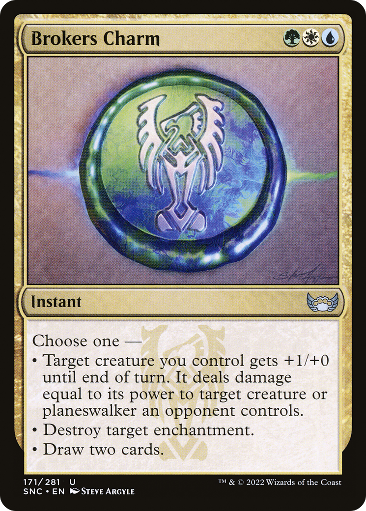 Brokers Charm (SNC-171) - Streets of New Capenna Foil - Premium MTG Single from Wizards of the Coast - Just $0.25! Shop now at Game Crave Tournament Store