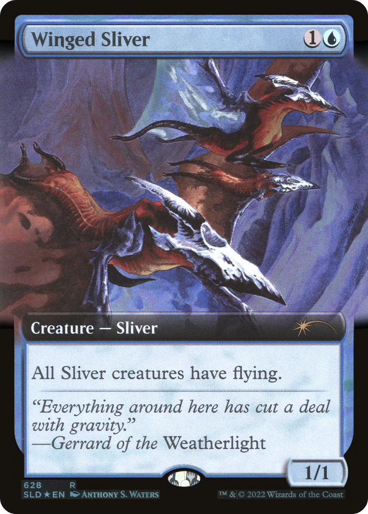 Winged Sliver (SLD-628) - Secret Lair Drop: (Extended Art) Foil - Premium MTG Single from Wizards of the Coast - Just $0.37! Shop now at Game Crave Tournament Store