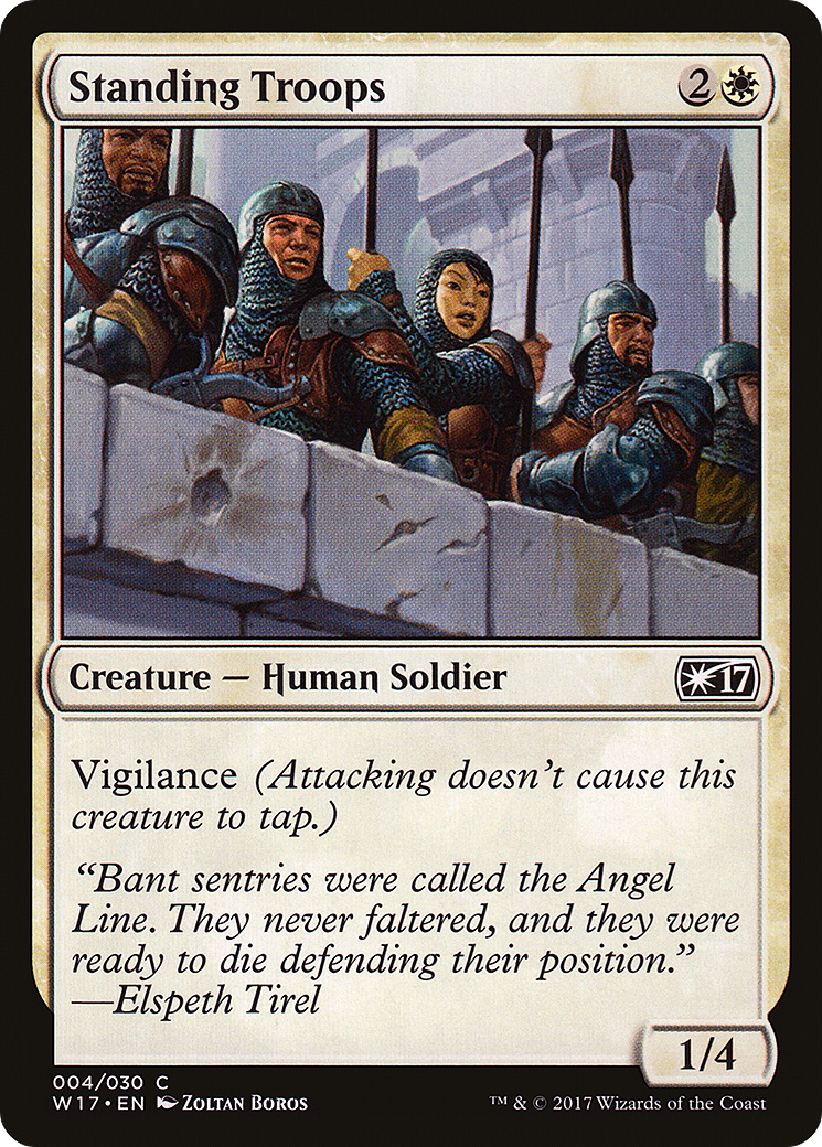 Standing Troops (W17-004) - Welcome Deck 2017 - Premium MTG Single from Wizards of the Coast - Just $0.25! Shop now at Game Crave Tournament Store