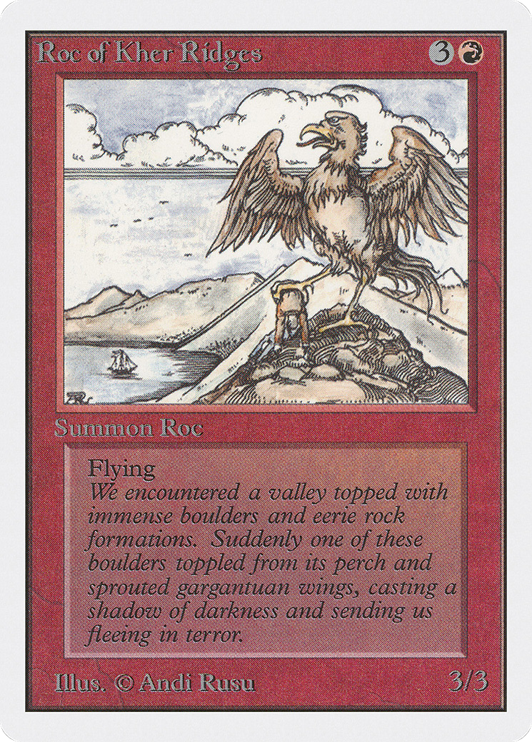 Roc of Kher Ridges (2ED-171) - Unlimited Edition - Premium MTG Single from Wizards of the Coast - Just $8.54! Shop now at Game Crave Tournament Store