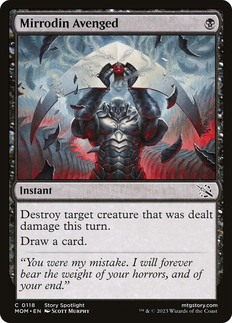Mirrodin Avenged (MOM-118) - March of the Machine Foil - Premium MTG Single from Wizards of the Coast - Just $0.08! Shop now at Game Crave Tournament Store