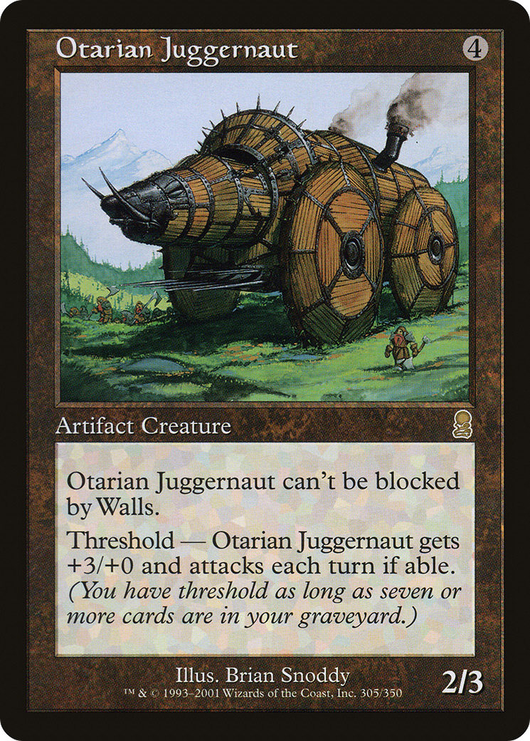 Otarian Juggernaut (ODY-305) - Odyssey Foil - Premium MTG Single from Wizards of the Coast - Just $3.19! Shop now at Game Crave Tournament Store