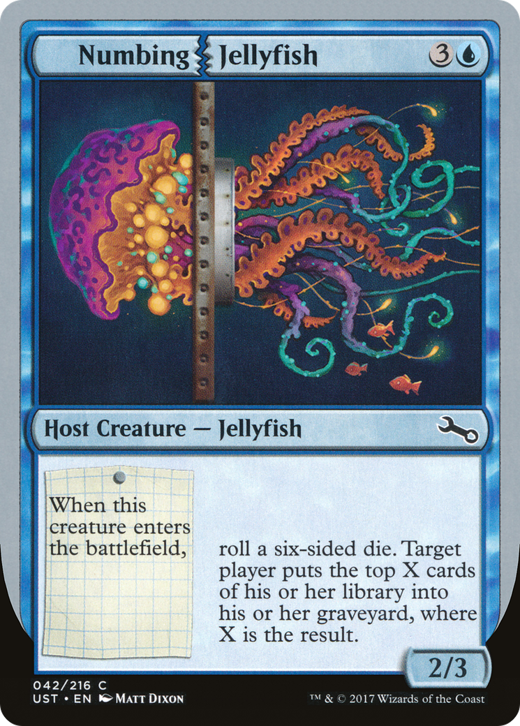 Numbing Jellyfish (UST-042) - Unstable - Premium MTG Single from Wizards of the Coast - Just $0.25! Shop now at Game Crave Tournament Store