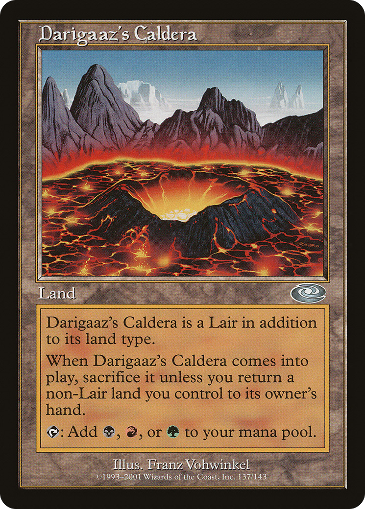 Darigaaz's Caldera (PLS-137) - Planeshift - Premium MTG Single from Wizards of the Coast - Just $0.37! Shop now at Game Crave Tournament Store