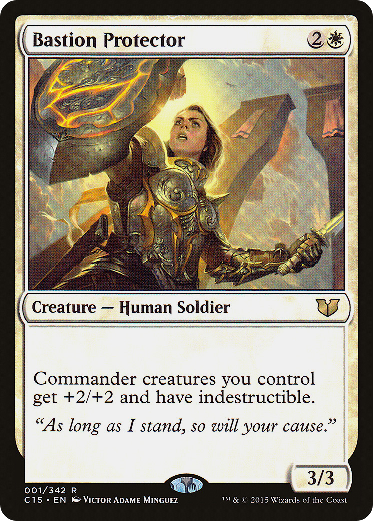 Bastion Protector (C15-001) - Commander 2015 - Premium MTG Single from Wizards of the Coast - Just $0.71! Shop now at Game Crave Tournament Store