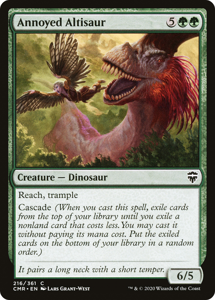 Annoyed Altisaur (CMR-216) - Commander Legends Foil - Premium MTG Single from Wizards of the Coast - Just $0.26! Shop now at Game Crave Tournament Store