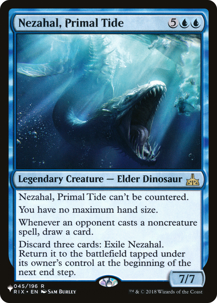 Nezahal, Primal Tide (PLIST-1301) - The List - Premium MTG Single from Wizards of the Coast - Just $3.02! Shop now at Game Crave Tournament Store