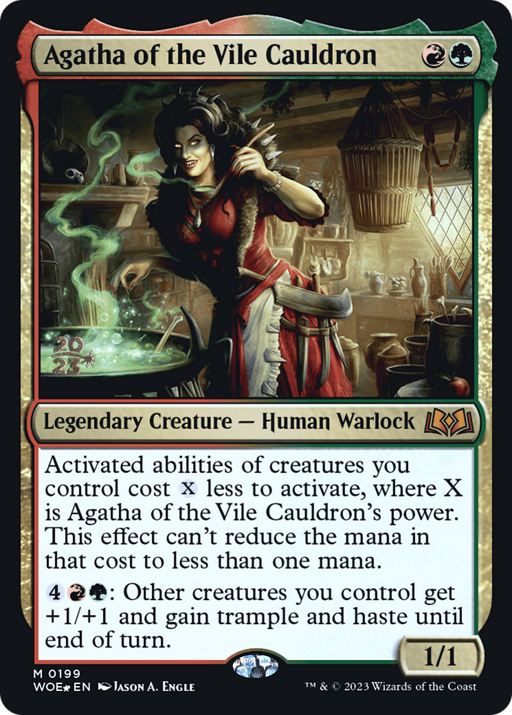 Agatha of the Vile Cauldron (PWOE-199S) - Wilds of Eldraine Promos Foil - Premium MTG Single from Wizards of the Coast - Just $0.90! Shop now at Game Crave Tournament Store