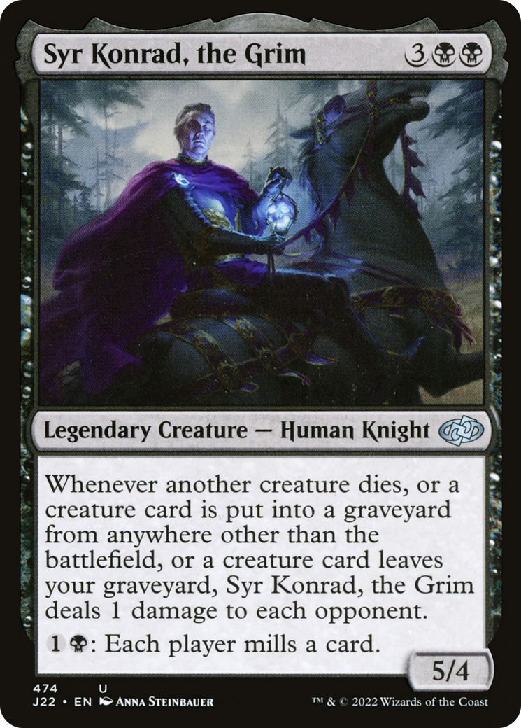Syr Konrad, the Grim (J22-474) - Jumpstart 2022 - Premium MTG Single from Wizards of the Coast - Just $0.40! Shop now at Game Crave Tournament Store