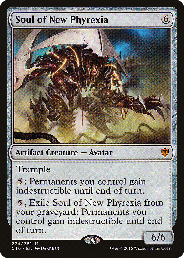 Soul of New Phyrexia (C16-274) - Commander 2016 - Premium MTG Single from Wizards of the Coast - Just $0.10! Shop now at Game Crave Tournament Store