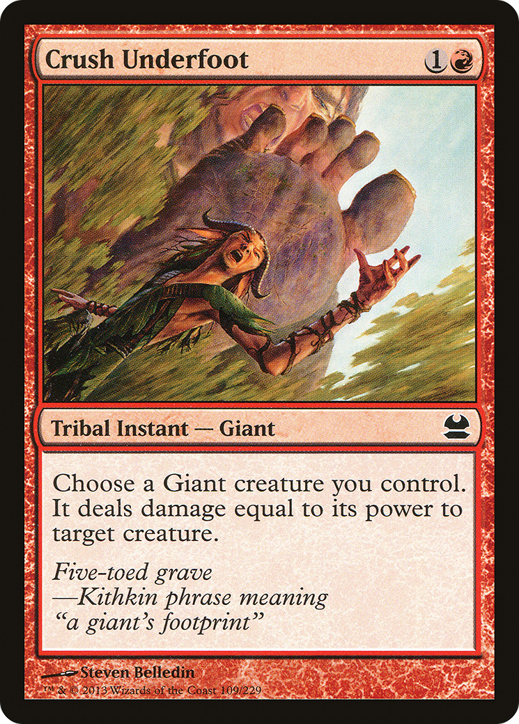 Crush Underfoot (MMA-109) - Modern Masters Foil - Premium MTG Single from Wizards of the Coast - Just $0.11! Shop now at Game Crave Tournament Store