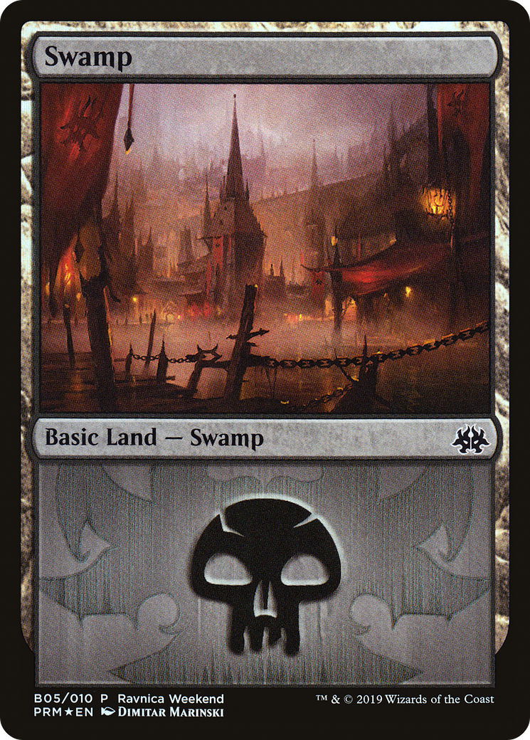 Swamp (PRW2-B05) - RNA Ravnica Weekend Foil - Premium MTG Single from Wizards of the Coast - Just $3.10! Shop now at Game Crave Tournament Store